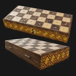 Travel wooden chess set