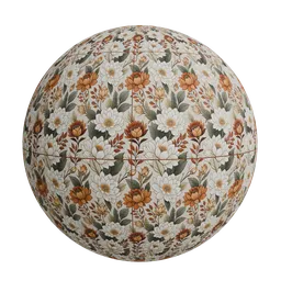 Dahlia-style blossoms wallpaper