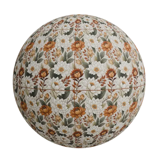 Dahlia-style blossoms wallpaper