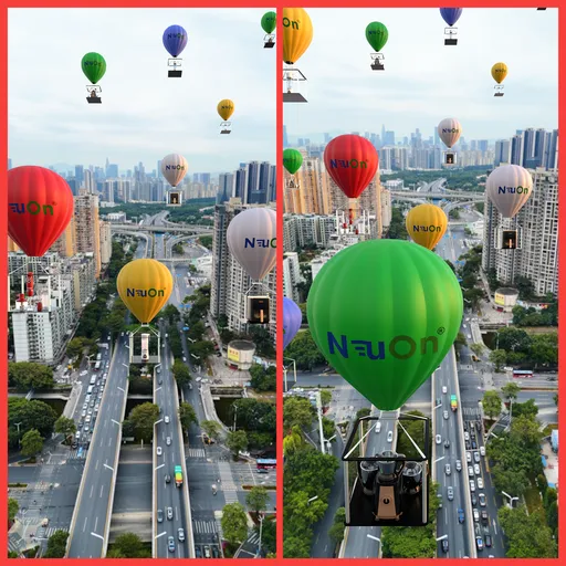 Premade balloons cgi add with FOUR k video