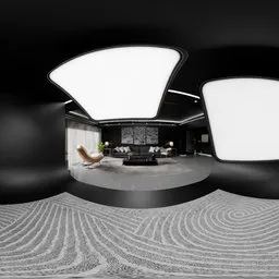 Studio with Soft Panel Lights HDRI