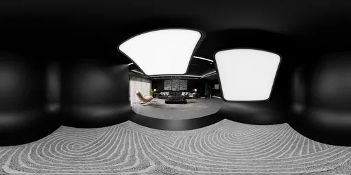 Studio with Soft Panel Lights HDRI