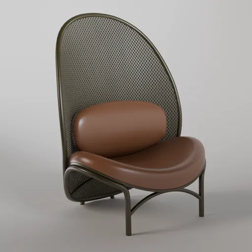 Chips Lounge Chair B580 - Forest Green