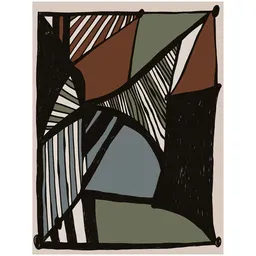 Cubist Glass Shards Carpet