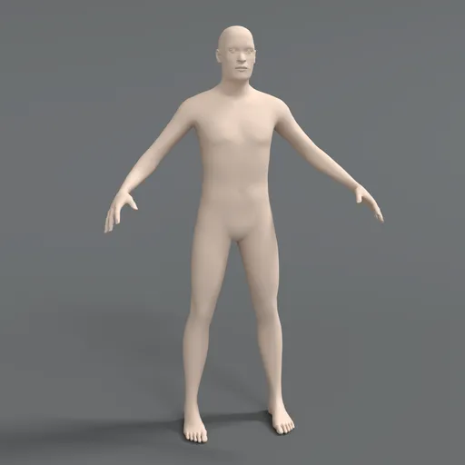 Caucasian Man Base Mesh