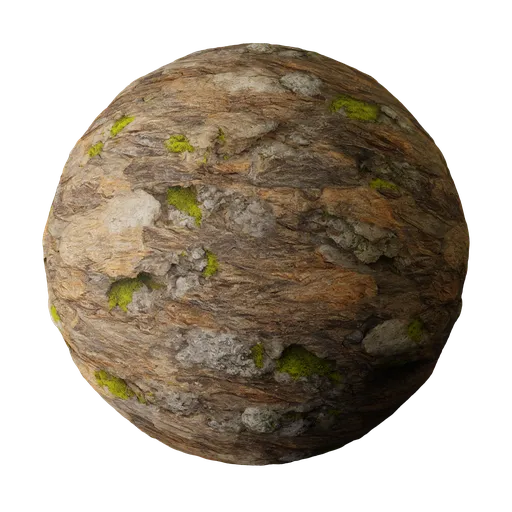 Rock With Moss