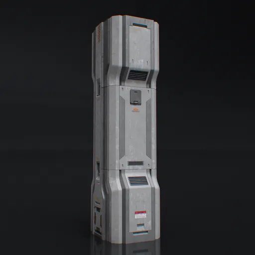scifi industrial tower structure