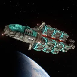 Scifi Cargo Ship Alexander