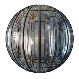 Colored Glass Old Window