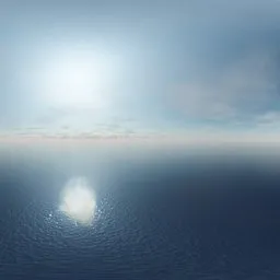 Clear Sunny Ocean Sky HDRI