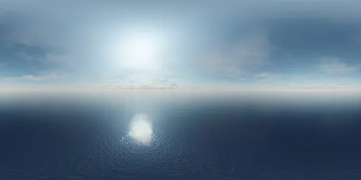 Clear Sunny Ocean Sky HDRI