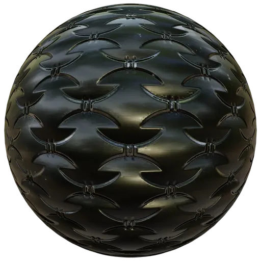 Dark Chrome Interlocking Sci-Fi Plating