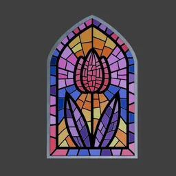 Church glass window style 7