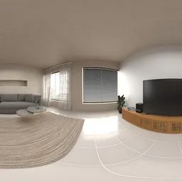 Modern Bright Living Room Interior