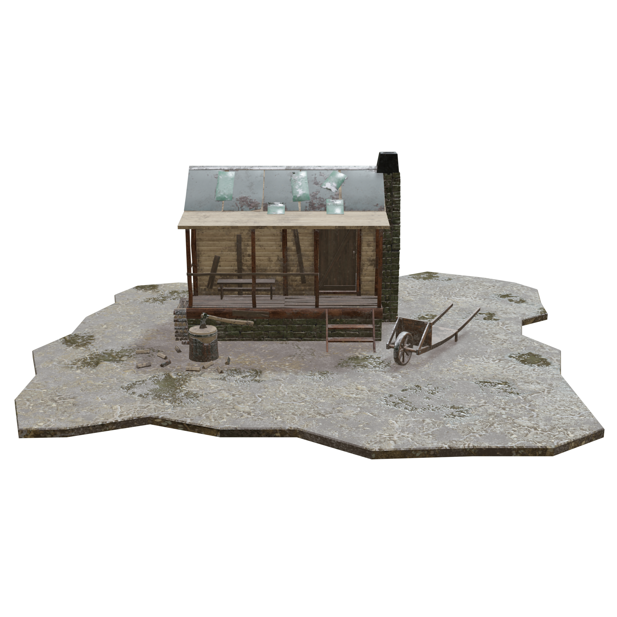 old-cottage-3d-private-models-blenderkit