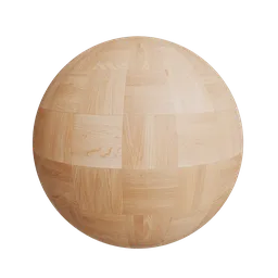 Light oak parquet