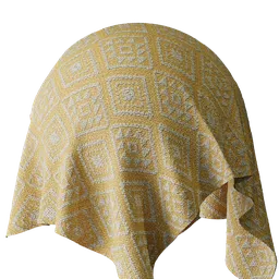 Fabric elitis green diamond shapes