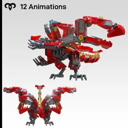Sci-fi Dragon Animated