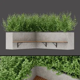 Wooden Blossom Planter