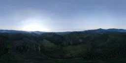 Sunset at high altitude