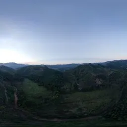 Sunset at high altitude