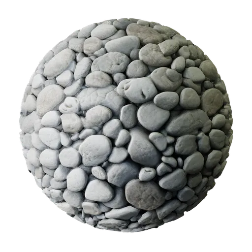 White pebbles