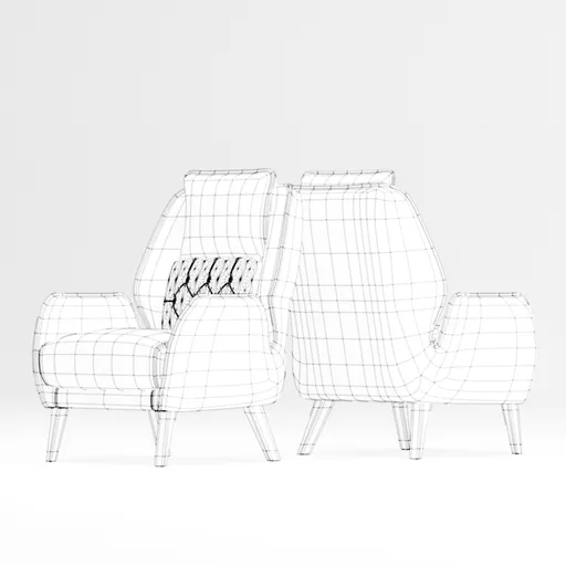 Modern Chesterfield Armchair