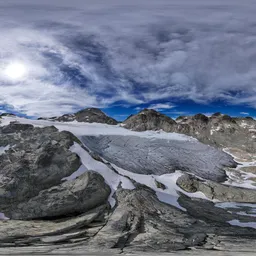 Sunny Cloudy Day Landscape