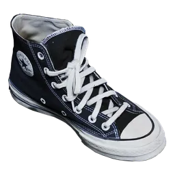 Highly detailed 3D sneaker model with 8K texture, compatible with Blender for digital art projects.