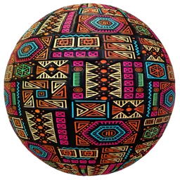 Colorful Emissive Tribal Pattern