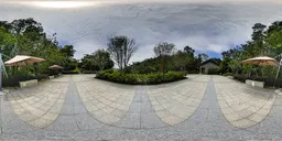 Platform on the mountain during the day