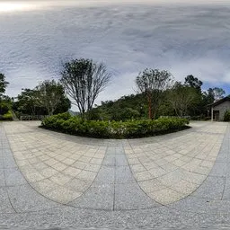 Platform on the mountain during the day