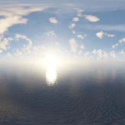 Sunset Sea Clouds