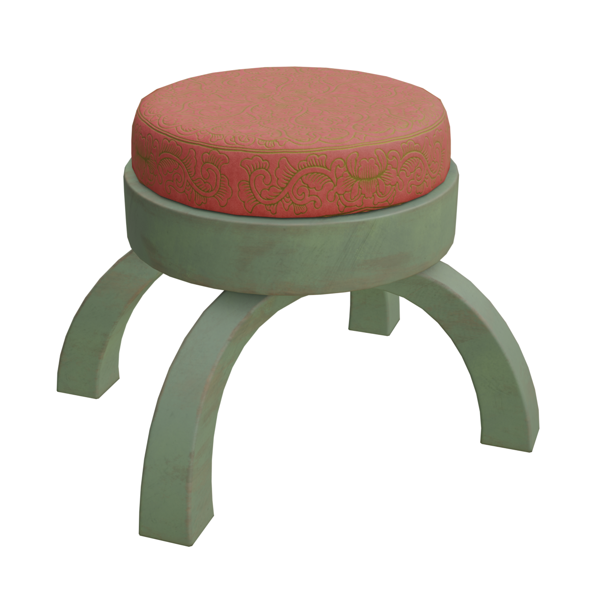 painted-wood-stool-3d-pouf-models-blenderkit