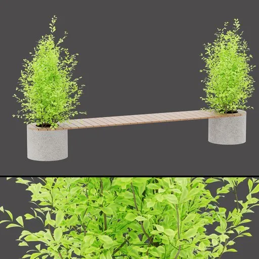 Urban Green Bench
