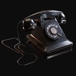 Antique 1930s Rotary Telephone