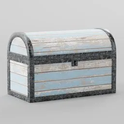 Stylized Wooden Treasure Chest