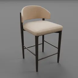 Eva Fabric Bar Stool