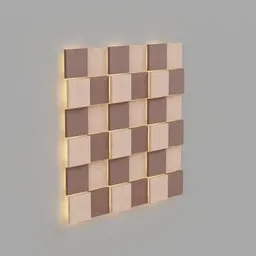 Decorative wooden lamp