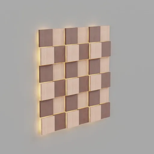 Decorative wooden lamp