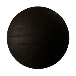 Sawn Wood Planks Black