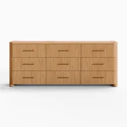 Kensington Wood Fluted Dresser