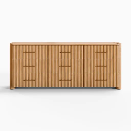 Kensington Wood Fluted Dresser
