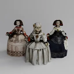 Las Meninas Miniature Statues