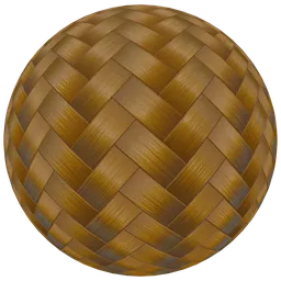 High-resolution 2K Bamboo Woven texture for realistic 3D rendering in Blender and PBR applications.
