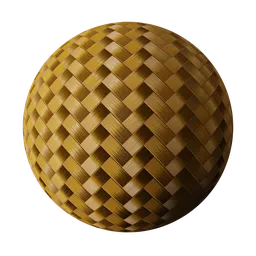 High-resolution 2K Bamboo Woven texture for realistic 3D rendering in Blender and PBR applications.