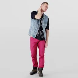 Exhausted Urban People in Denim