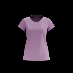 Leaf Neck Women Tee Design