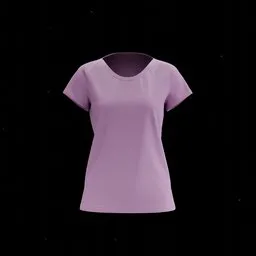 Leaf Neck Women Tee Design