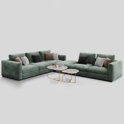 Sofa Asolo Sectional Velvet